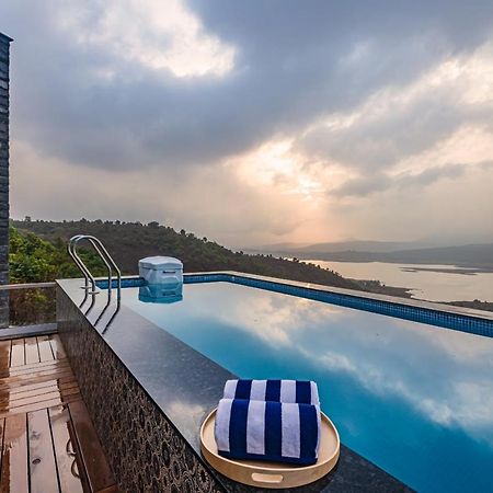 Saffronstays Kaia Waters By Kosha Villas, Pawna - Greek Style Villa With Panoramic View Of Pawna Lake Kolvan 外观 照片
