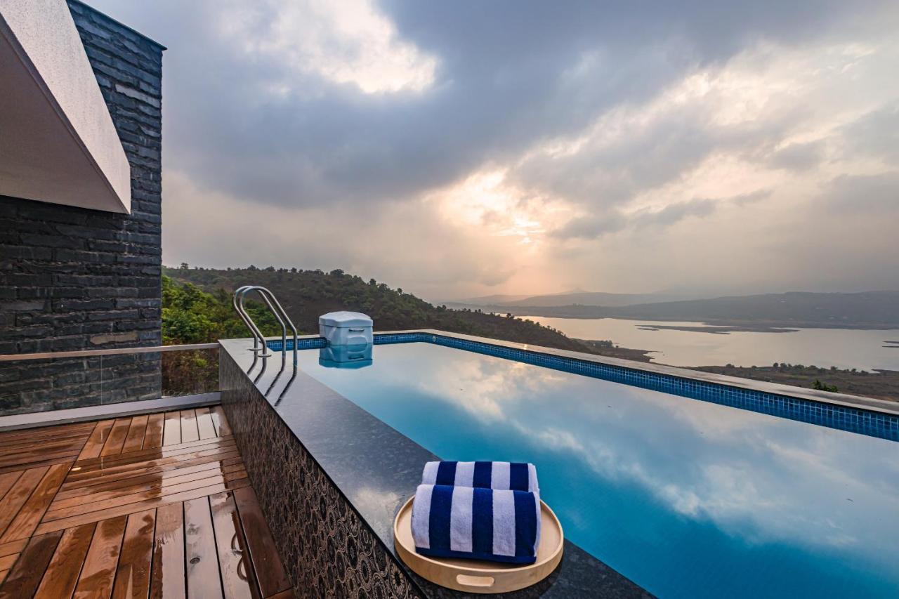 Saffronstays Kaia Waters By Kosha Villas, Pawna - Greek Style Villa With Panoramic View Of Pawna Lake Kolvan 外观 照片