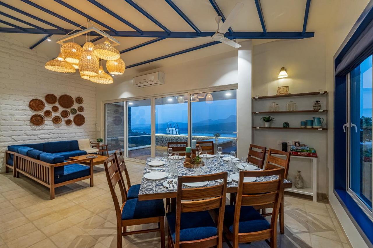 Saffronstays Kaia Waters By Kosha Villas, Pawna - Greek Style Villa With Panoramic View Of Pawna Lake Kolvan 外观 照片