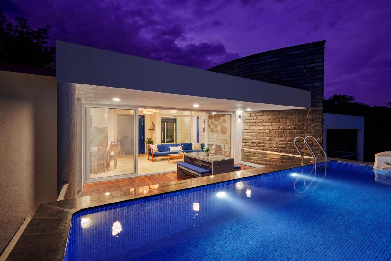 Saffronstays Kaia Waters By Kosha Villas, Pawna - Greek Style Villa With Panoramic View Of Pawna Lake Kolvan 外观 照片