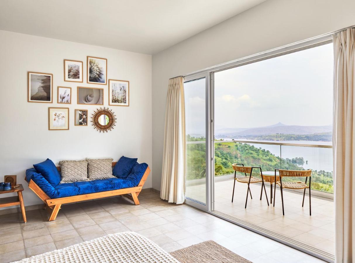 Saffronstays Kaia Waters By Kosha Villas, Pawna - Greek Style Villa With Panoramic View Of Pawna Lake Kolvan 外观 照片