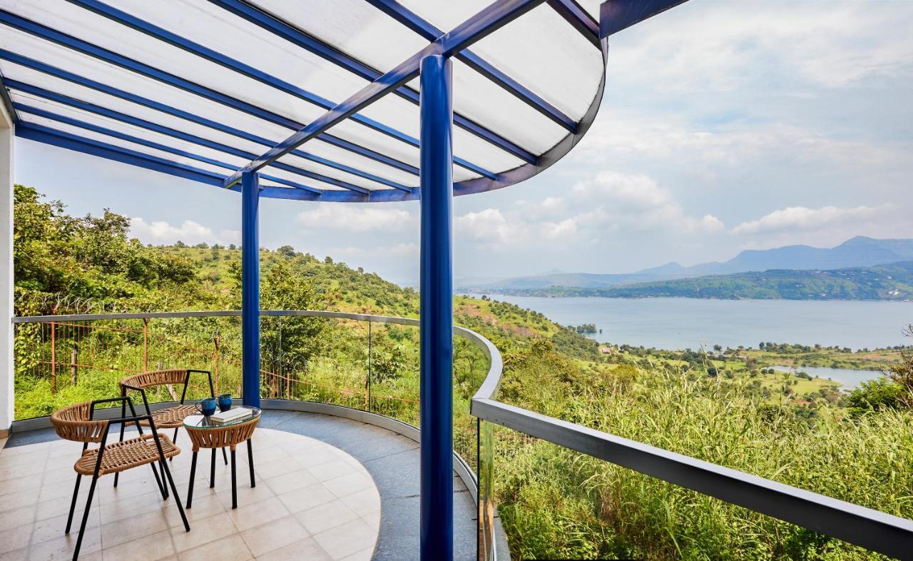 Saffronstays Kaia Waters By Kosha Villas, Pawna - Greek Style Villa With Panoramic View Of Pawna Lake Kolvan 外观 照片
